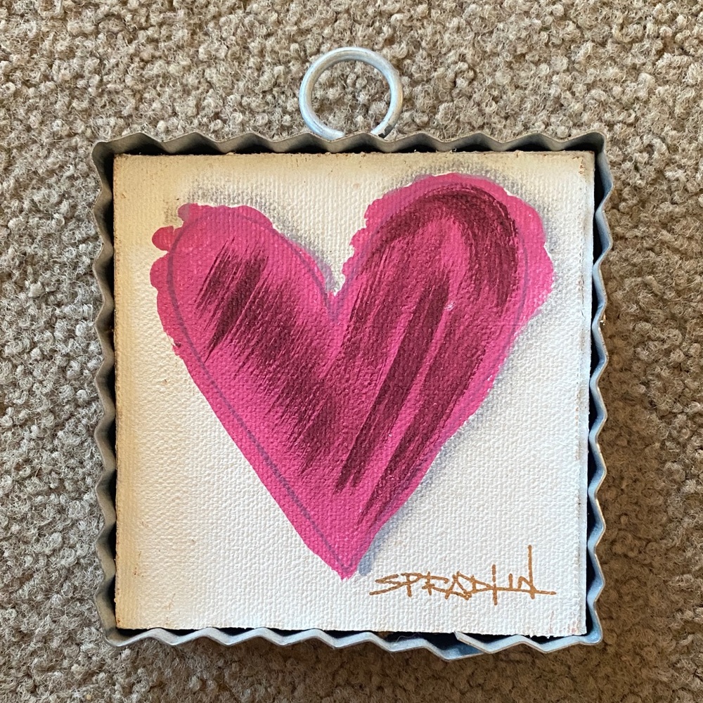 Pink Heart Wall Art